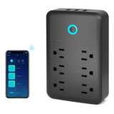 Ghome Smart P2-bk Smart Outlet, Negro