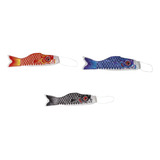 Mb 3 Piezas Japón Koi Fish Flag Carp Windsock Streamer