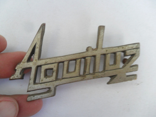 Cartel Insignia Antiguo Aguiluz Bronce Argentina Aquiluz