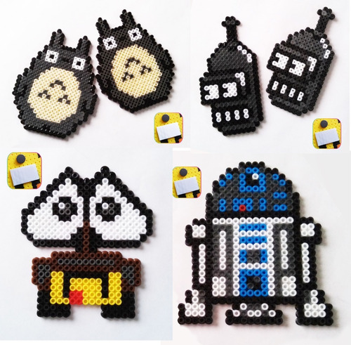 Imán Totoro, Bender, Wall-e Y R2-d2 Con Adhesivo