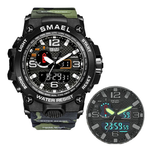 Relógio Masculino Militar Esportivo Digital Smael 1545