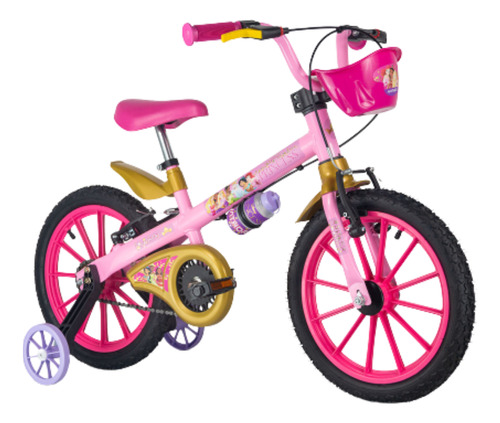 Bicicleta Princesas Feminina Aro16 Disney Infantil Nathor 