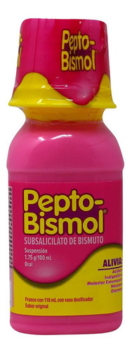 Pepto-bismol Sab. Original Susp. Fco. 118 Ml. 1.75 G/100 Ml.