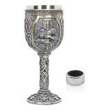 Vaso De Vino Medieval De Caballero Vikingo Con Anillo De Got