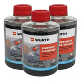 Kit 3 Removedor De Ferrugem Limpa Fosfatiza Wurth 250ml