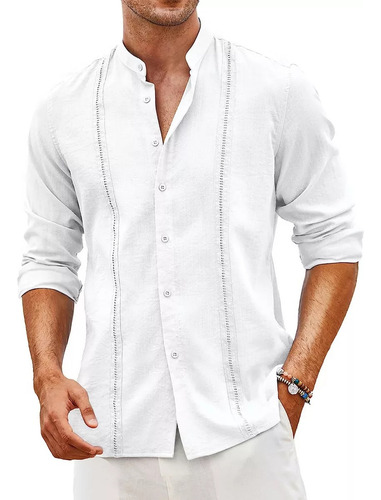 2023 Cubana Guayabera Camisas For Man De Lino, Casual