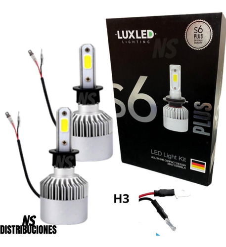 Kit Cree Led S6 Hd 44000 Lumens H1 H3 H4 H7 H11 H16 9005