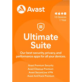 Avast Ultimate Suite 2024 - 10 Dispositivos - 1 Año