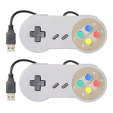 Pack 2 Controles Joystick Snes Usb Arcade Raspberry Pc Noteb