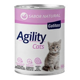 Agility Lata Humedo Gatitos 340g Sabor Natural