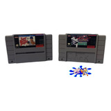 Super Nintendo 2 Jogos Org Super Bases Loaded/major League