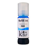 Kflo Tinta T544 Compatible Cian 70ml Para Uso En Eps