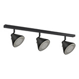 Aplique Barral 3 Luces Spot Cono Led Ar111 Riel Base Regleta