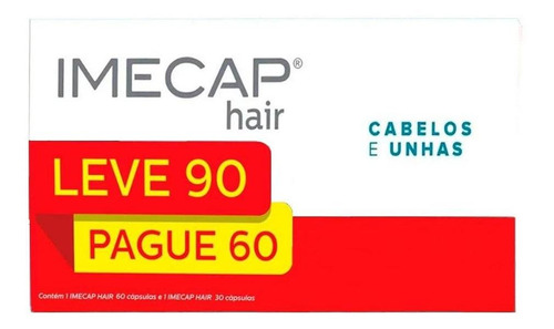 Imecap Hair Kit Com 90 Cápsulas P/ Homens E Mulheres
