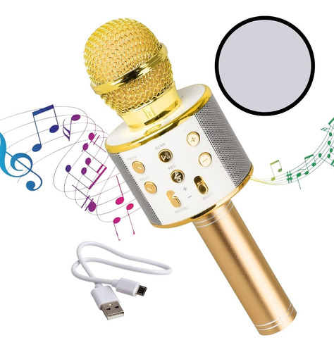 Microfono Karaoke Bluetooth Inalambrico Parlante Efectos