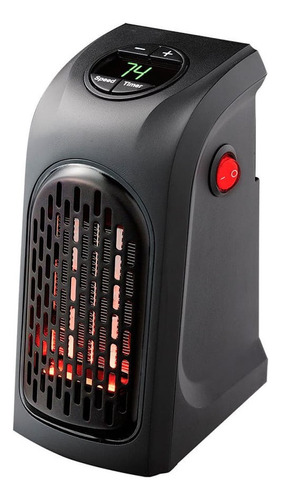 Calentador Ambiente Calefactor Graduable Electrico Negro