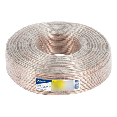 Cable Para Bocina, 16 Awg, Polarizado, 100 M, Volteck 46269 Color De La Cubierta Cobre | Envío gratis