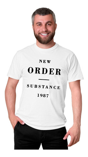 Camiseta Masculina New Order Substance Música Eletrônica