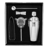 Set De 4 Piezas Kit Barman Completo Coctelera Tragos Bebida 