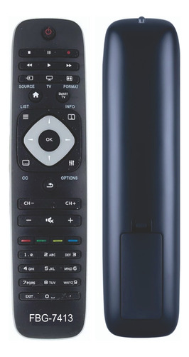 Controle Remoto Compatível Para Tv Smart Philips + Pilhas