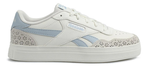 Tenis Reebok Court Advance Bold Classic De Mujer En Beige