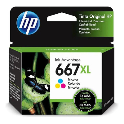 Cartucho Tinta Tricolor 667xl Hp | Frete grátis