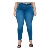 Calça Jeans Feminina Skinny Midi Barra Up Plus Size Biotipo