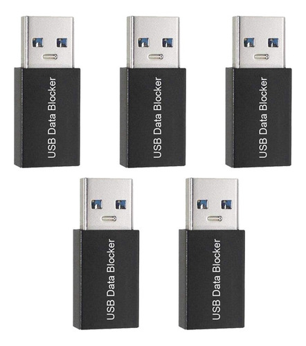 Adaptador Bloqueador Usb De 5 Unidades, Somente Para Carga,