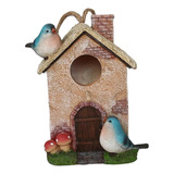 Casa De Pássaros Ao Ar Livre Decorativa Suspensa, Azul