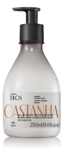 Jabon Liquido Castaña 250ml, Ekos, Natura