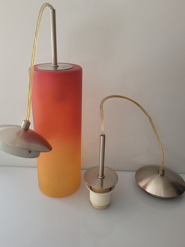 Lámpara Colgante Opalina - Tubo Vintage Degradeé Cálido