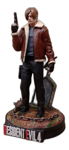 Leon S. Kennedy Resident Evil 4 Figura De Impresion 3d 