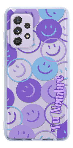 Funda Para Galaxy Happy Faces Para Mujer Con Nombre