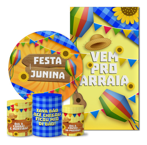 Trio Capas + Painéis Casado Temas De Festa Veste Fácil