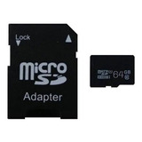 Tarjeta Memoria Micro Sd 64 Gb Incluye Adaptador