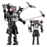 Juguetes Skibidi Toilet Armed Titan Tv Man Building Blocks [