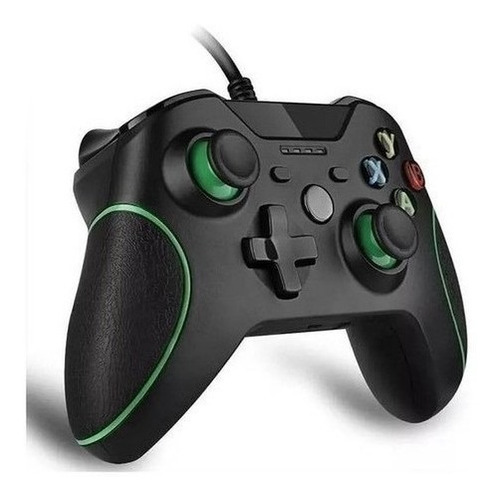 Controle Joystick Xbox One Preto Com Fio Vibra Pc Window