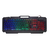 Teclado Gamer Semi Mecânico Iluminação Rgb Anti Ghosting 