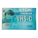 Cassette Video Tdk Vhs-c30 Premium Para Todas Las Cámaras