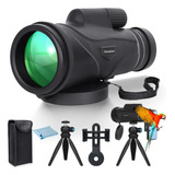 Telescopio Monocular Con Adaptador De Celular Y Trípode