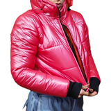 Campera Puffer Abrigo Mujer Metalizada Inflada Inflable Moda