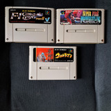 Lote 3 Jogos Super Famicom Ultraman, F1 Grand Prix Faço 92