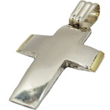 Cruz Plata 925 Oro 18k. 4 Cm. Garantiza El Trust Joyero