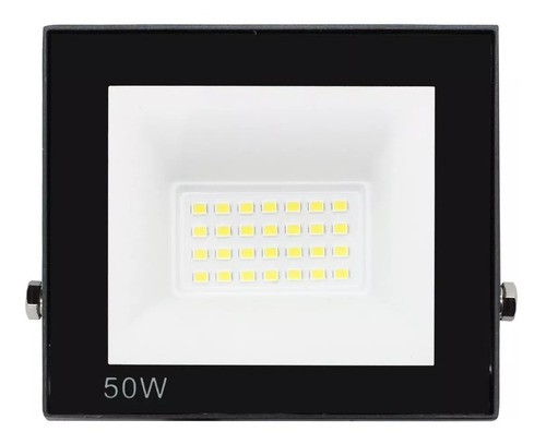 Refletor Led 50w Holofote Bivolt Prova Dágua  Embuled