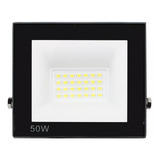 Refletor Led 50w Holofote Bivolt Prova Dágua  Embuled