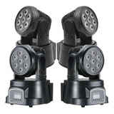 Kit 4 Mini Moving Head Wash 7 Led 10w Quadriled Rgbw Dmx