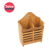 Porta Talheres De Bambu - Dolce Home