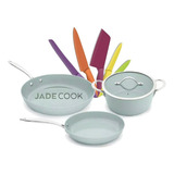 Jade Cook Batería + Jade Cook Set De 5 Cuchillos- Cv Directo