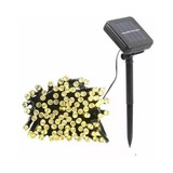 Guirnalda Led Solar Exterior Calida 9 Mts 100 Luces Navidad