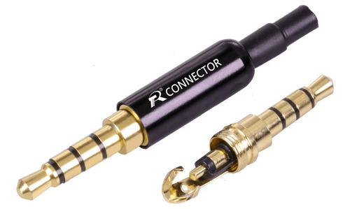 2 Plug's, Som Profissional P3 Banhado Ouro C/cauda Rich Tech